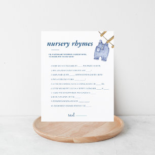 Blue Jean Baby Shower   Nursery Rhymes Game