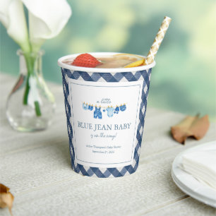Blue Jean Baby Shower Paper Cups