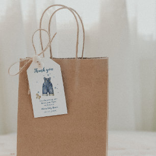 Blue Jean Baby Shower Thank You Gift Tags