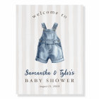Blue Jean Baby Shower Welcome Sign