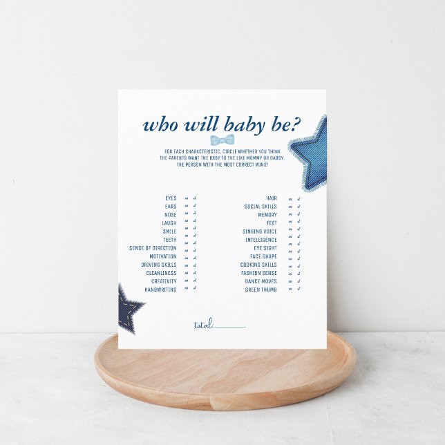 Blue Jean Baby Shower | Who Will Baby Be Game (Creator Uploaded)