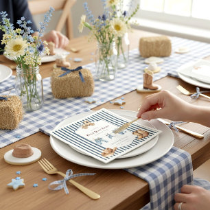 Blue Jean Baby Western Cowboy Baby Shower  Napkin