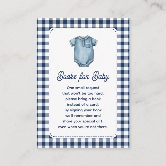 Blue Jean Books for Baby  Enclosure Card (Front)