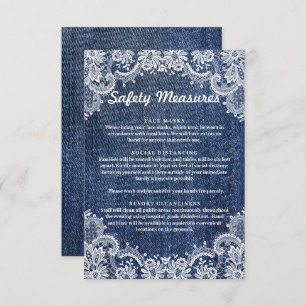 Blue Jean Denim And Lace Safety Measures Enclosure