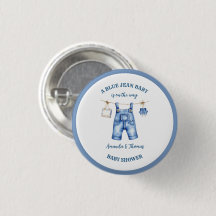 Blue Jean Denim Baby Shower Favour