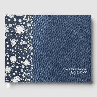Blue Jean Denim & Diamonds Bling Diamond Wedding