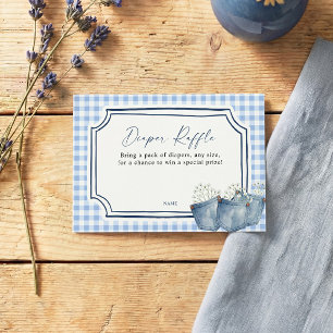 Blue Jean Diaper Raffle Card