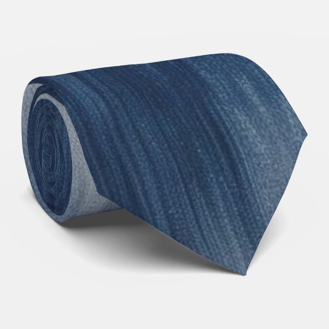 Blue Jean Neck Tie (Rolled)