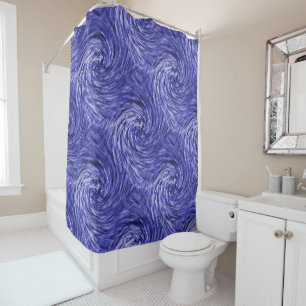 Blue Jean Twirls...... Shower Curtain