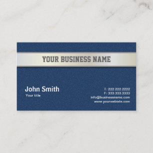 Blue Jeans and Silver Belt business card