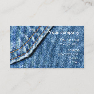 "Blue jeans" business card