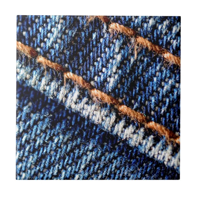 Blue jeans closeup texture. tile (Front)