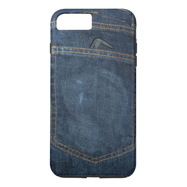 Blue Jeans Denim Pocket Case-Mate iPhone Case (Back)