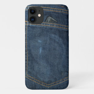 Blue Jeans Denim Pocket iPhone 11 Case