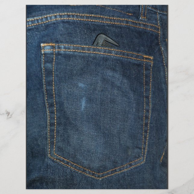 Blue Jeans Denim Pocket Flyer (Front)