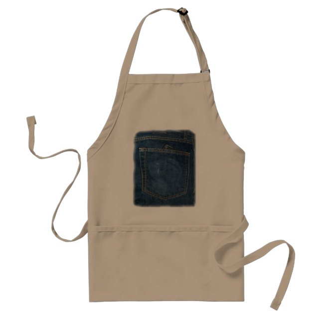Blue Jeans Denim Pocket Standard Apron (Front)