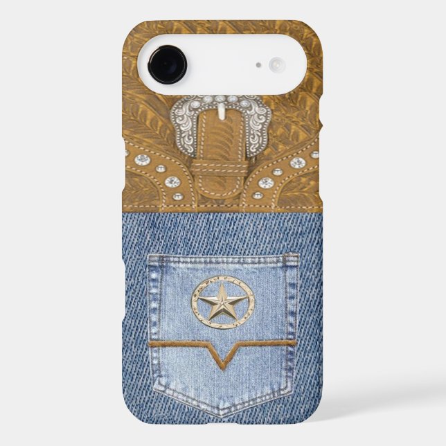 "Blue Jeans & Leather" Western iPhone 6 case (Back)