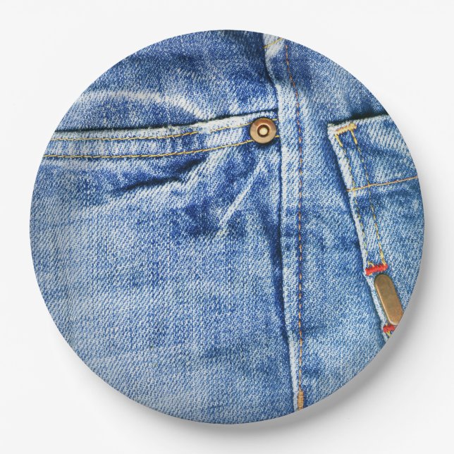 BLUE JEANS PAPER PLATE (Front)