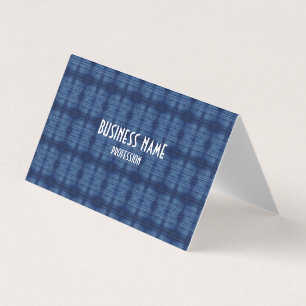 blue jeans pattern business card