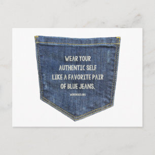 Blue Jeans Postcard