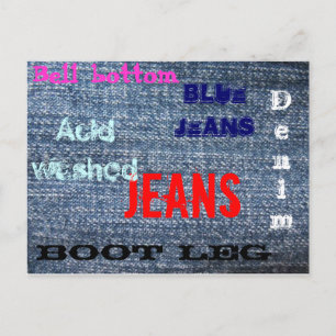 Blue Jeans Postcard
