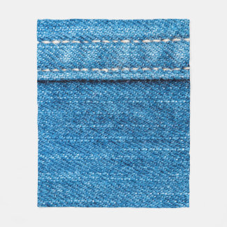 Blue jeans texture background. fleece blanket