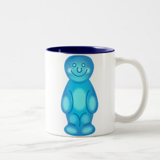 Blue Jelly Baby Two-Tone Coffee Mug