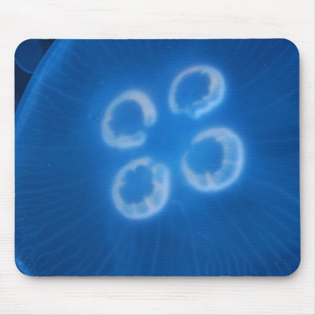 Blue Jellyfish Mouse Mat (Front)