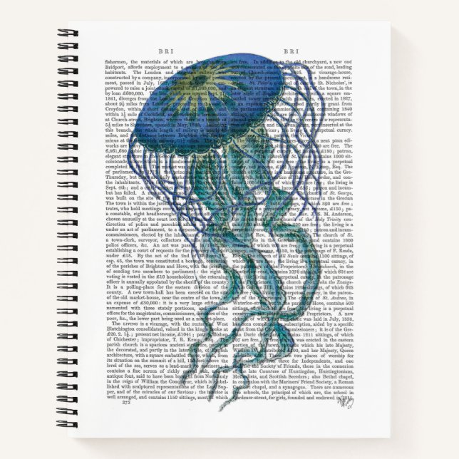 Blue Jellyfish Notebook (Front)