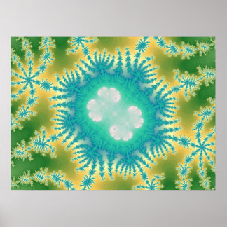 Blue Jellyfish (Print) Poster