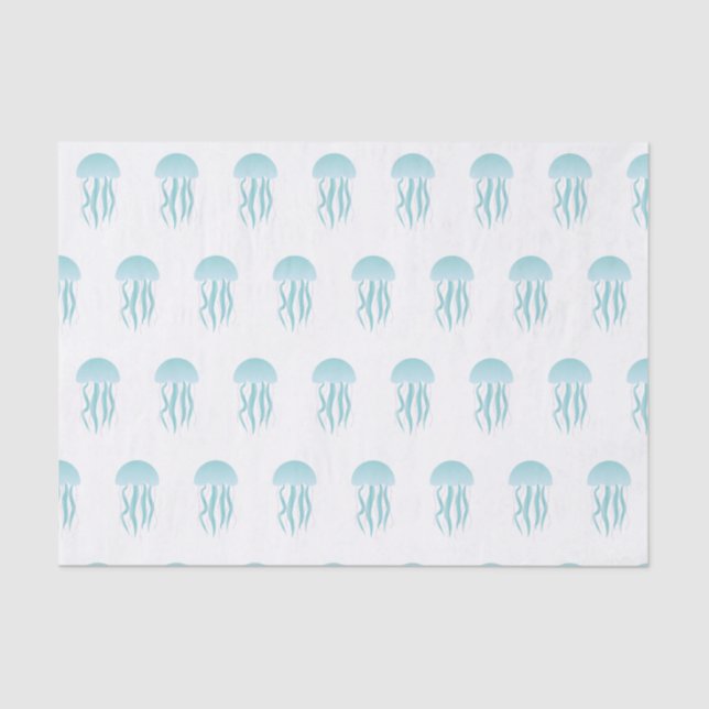 Blue Jellyfish - Tissue Paper (Front)