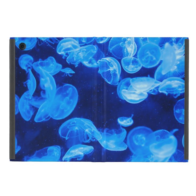 Blue Jellyfish underwater Case For iPad Mini (Outside)