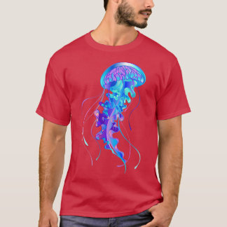 Blue Jellyfish Watercolor T-Shirt
