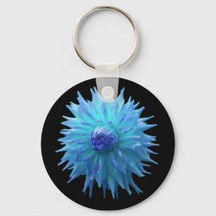 Blue Jennie On Black Key Chain