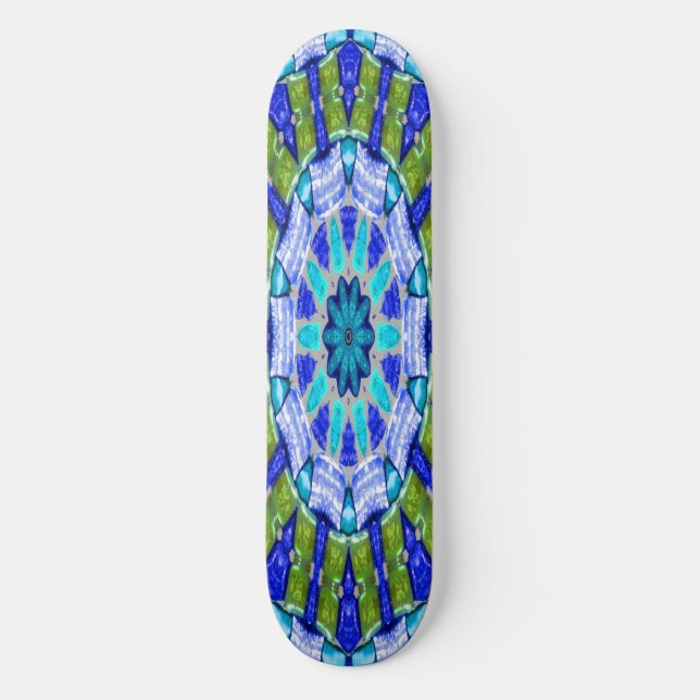 Blue Jewel Skateboard (Front)