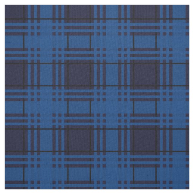 Blue Jewel Tartan Fabric (Swatch)