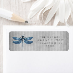 Blue Jeweled Dragonfly Wedding