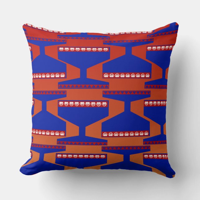 Blue Jeweled King's Drinking Cup  Cushion (Front)