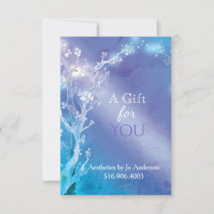 Blue Jewelled Trees Business Gift Certificate