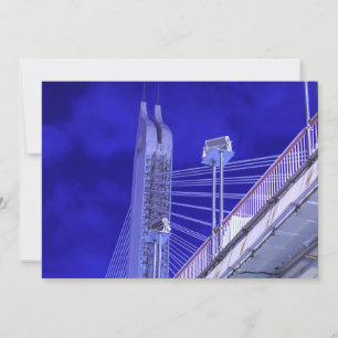 Blue Jiefang Bridge Thank You Card