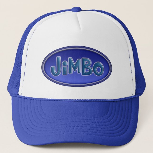 Blue JIMBO Trucker Hat (Front)