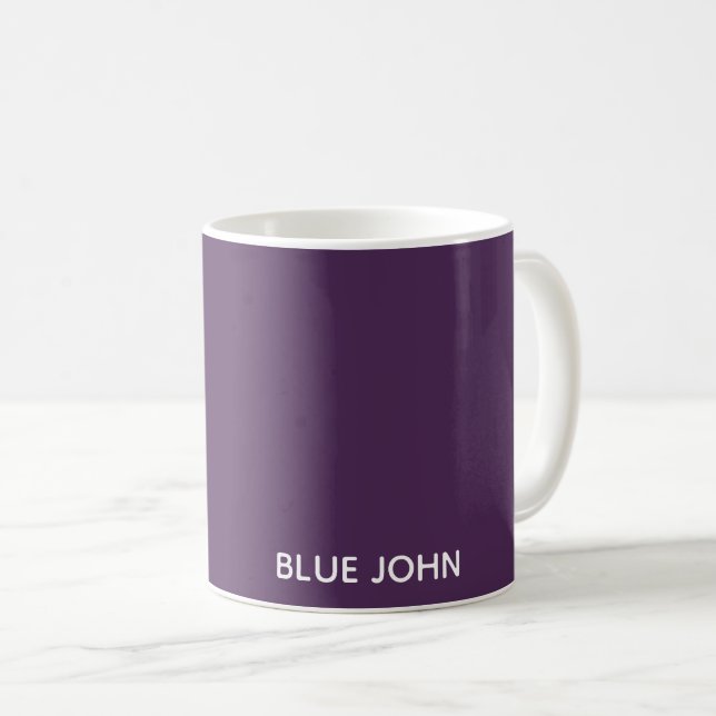 Blue John purple color name Coffee Mug (Front Right)