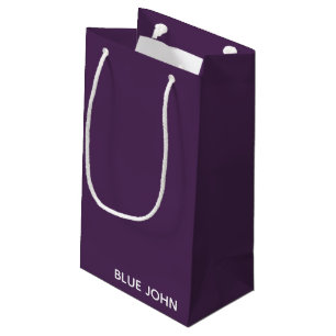 Blue John purple color name Small Gift Bag