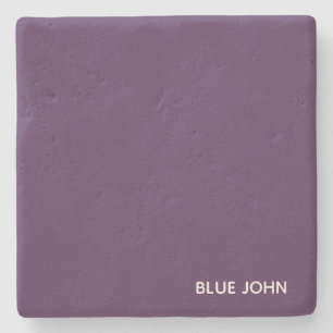 Blue John purple color name Stone Coaster