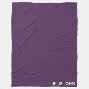 Blue John purple colour name Fleece Blanket