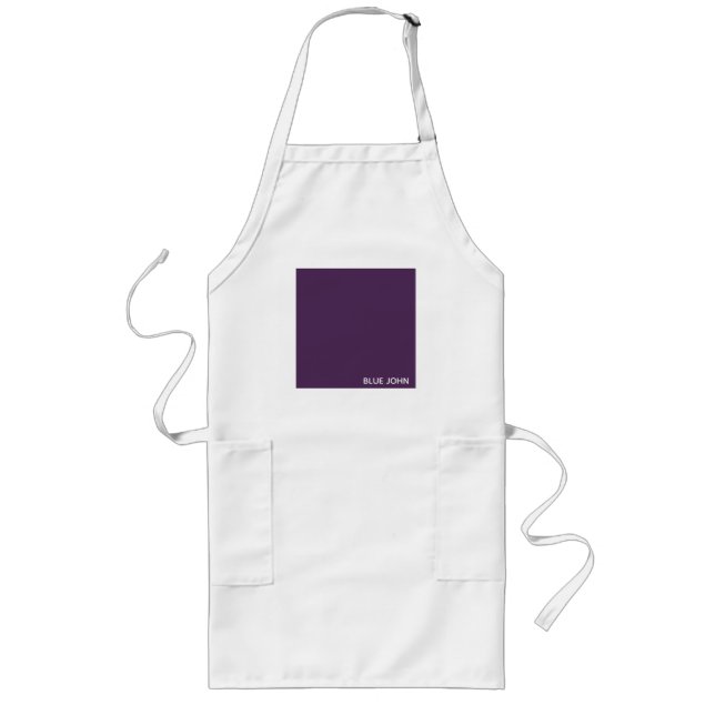 Blue John purple colour name Long Apron (Front)