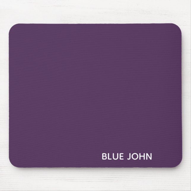 Blue John purple colour name Mouse Mat (Front)