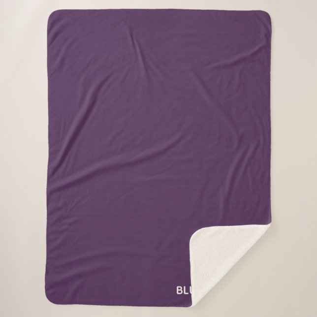 Blue John purple colour name Sherpa Blanket (Front)
