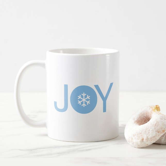 Blue Joy Christmas Coffee Mug (With Donut)