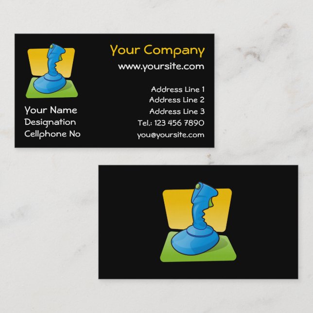 Blue Joystick Business Card (Front/Back)